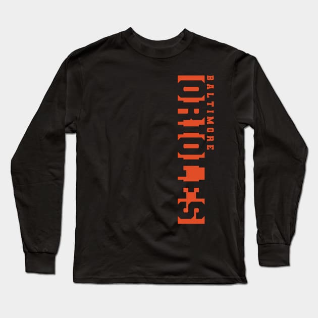 Orioles Baltimore Long Sleeve T-Shirt by Nagorniak